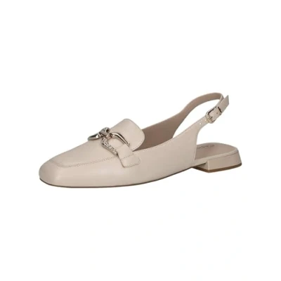 Bild av CAPRICE Dam Slingback Loafer i läder elegant, cream perlato, 39 EU