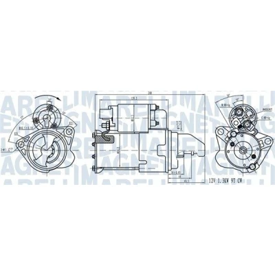 Bild av Startmotor Magneti marelli 063721543010