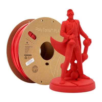 Bild av Polymaker 70827 3D skrivare Filament PLA plast 2.85 mm Röd (matt) 1000 g