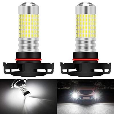 Bild av KATUR LED dimlampor, 5202, 5201, H16, max 80 W, superljusa, 3 000 lumen, 6 500 K, xenonvit, med projektor, för körning, körljus dagtid, DRL eller dimljus, 1224 V (2 pack)