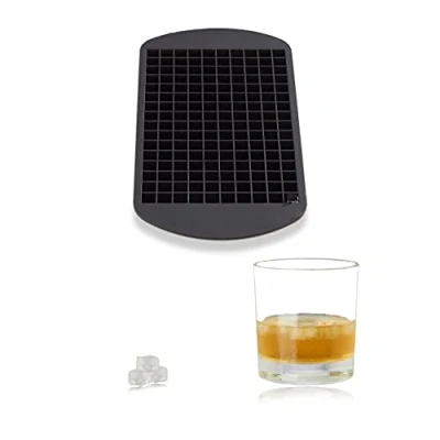 Bild av Iskubsbricka i silikon, för 1 cm isbitar, BPA fri, cocktail, iskubsform, HxBxD: x 23,5 12 cm, svart
