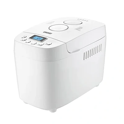 Bild av UNOLD 68520 BACKMEISTER Big White för upp till 1 500 g bröd, med 15 program glutenfritt timerfunktion, varningsfunktion, LCD skärm, vit