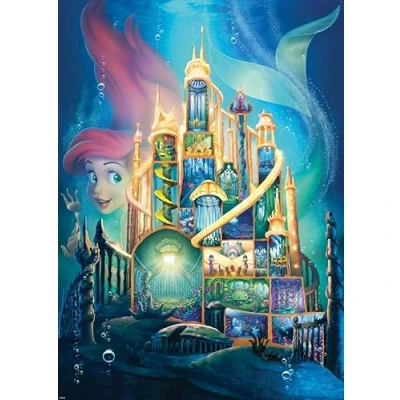 Bild av Ravensburger 12000265 Disney Castles: Ariel pussel 1000 bitar för vuxna och barn från 14 år uppåt, pussel, gåva
