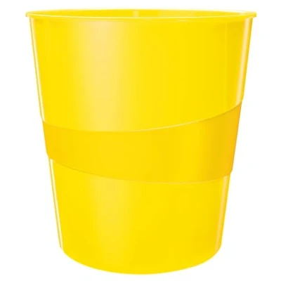 Bild av Leitz WOW Papperskorg, 15 liter, plast, gul, 52781016