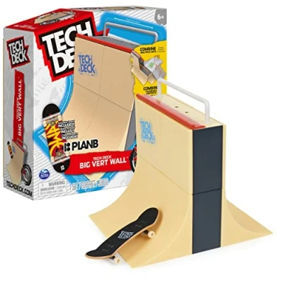 Bild av Tech Deck 6064810 XCnctPrkCrtr VertWall, Big Vert Wall X Connect Park Creator, Anpassningsbar och byggbar rampset med exklusiv greppbräda, barnleksak för pojkar flickor från 6 år