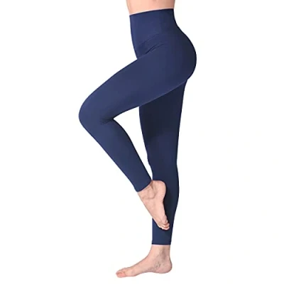 Bild av SINOPHANT Hög midja Leggings för kvinnor, Smörig Mjuk Elastisk Ogenomskinlig Tummy Control Leggings, Plus Size Workout Gym Yoga Stretchiga Byxor