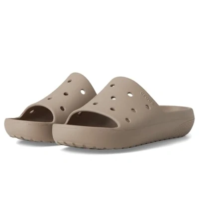 Bild av Crocs Classic Slide Unisex Badsandaler, Storlek: 45 46, Taupe Konstmaterial
