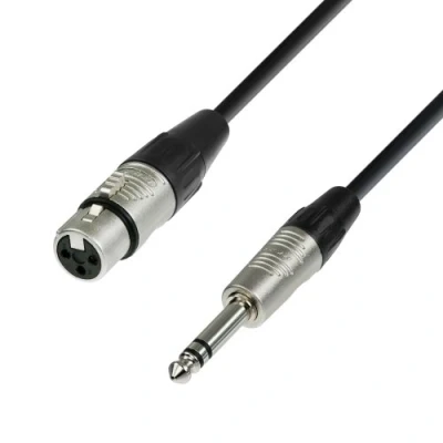 Bild av Adam Hall Kablar 4 STAR BFV 0030 Micro REAN XLR kabel till 6,35 mm TRS 0,3 m