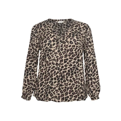 Bild av Kaffe Curve Kcmirta Tilly Tunika, Storlek: 44, Leopard print