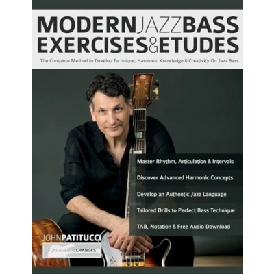 Bild av Modern Jazz Bass Exercises &amp; Etudes: The Complete Method to Develop Technique, Harmonic Knowledge Creativity On