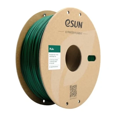 Bild av eSUN PLA+ Filament 1.75mm, Förbättrad Seghet PLA Plus 3D skrivarfilament, Dimensionell Noggrannhet +/ 0.03mm, 1KG Spole (2.2 LBS) tryckmaterial för skrivare, Mörkgrön