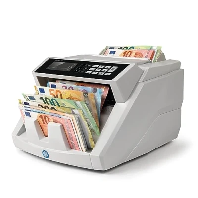 Bild av Safescan 2465 S Sedelräknare förfalskningsdetektering automatisk EUR, GBP, CHF, USD, PLN, SEK, NOK grå