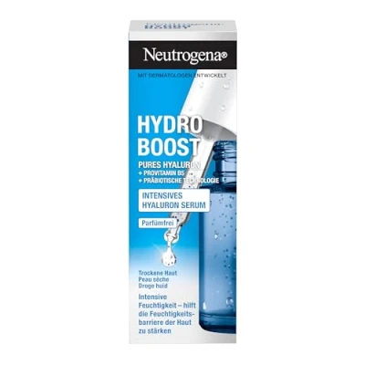 Bild av Neutrogena Hydro Boost Hyaluron koncentrat (15 ml), ansiktsvård med 2 former av hyaluronsyra, provitamin B5 &amp; prebiotisk teknik, ger intensiv fukt