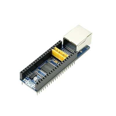 Bild av Ethernet to UART Converter for Raspberry Pi Pico, 10/100M Ethernet, TTL 3.3V / 5V Compatible, TCP/UDP Operating Modes, Supports 2 CH Data Transparent Transmission