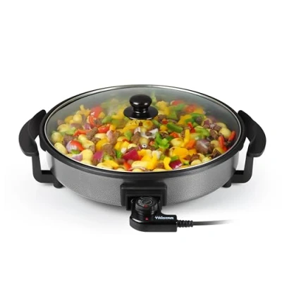 Bild av Tristar PZ 2964 multifunktionspanna/pizza och grillpanna med 5 justerbara temperaturinställningar 40 cm diameter non stick belagd, svart