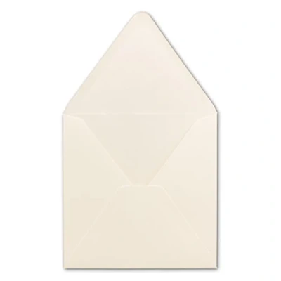 Bild av Kuvertslag kvadratisk 15 x cm kräm 120 g/m² Nässkning 50 Stück Creme Quadratisch