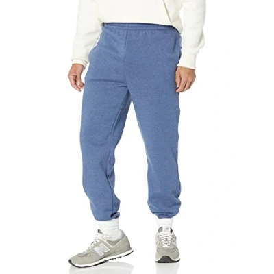 Bild av Amazon Essentials Men&#039;s Sweatpants i fleece med sluten botten (finns Big &amp; Tall), Blå ljung, S