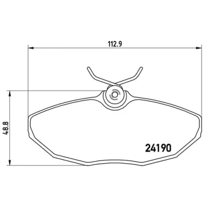 Bild av BREMBO P 36 015 Jeu de plaquettes frein contact signal d&#039;usure exclu sans accessoires JAGUAR: S Type