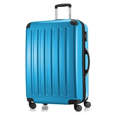 Bild av HAUPTSTADTKOFFER Alex bagage Resväska hård sida spinnvagn 4 hjul expanderbar, Cyanblue, 75 cm,