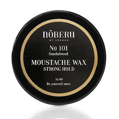 Bild av Nõberu Stockholm Moustache Wax Strong Hold Sandalwood 25 ml