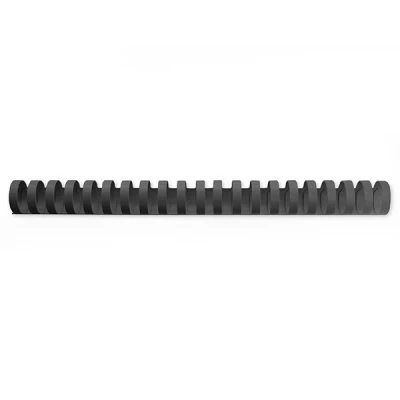 Bild av GBC CombBind bindningskammar, 16 mm, 145 arkkapacitet, A4, 21 ring, svart, paket med 100, 4028600