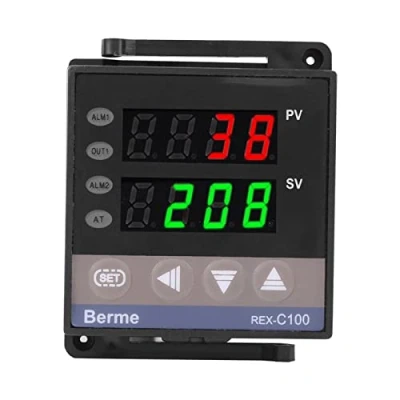 Bild av Digital PID temperaturregulator, REX C100 termostat, , reläutgång, 1500VAC, 14 bitar