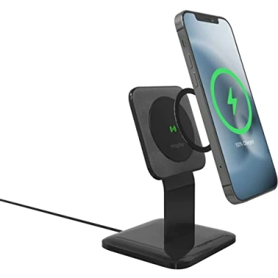 Bild av ZAGG mophie Snap+ trådlöst laddningsstativ, 15 W, snabbladdning, MagSafe, Qi aktiverad, svart
