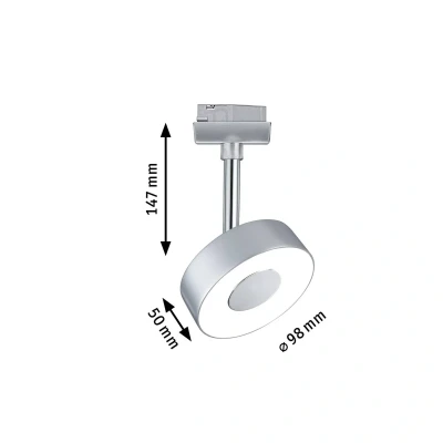Bild av Paulmann URail Circle LED spot i krom