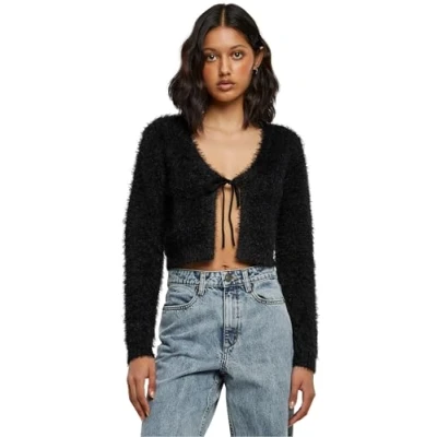 Bild av Urban Classics TIED Cropped Kofta, Storlek: Large, Black