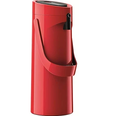 Bild av TEFAL K3140314 Ponza Pumptermos Röd 1 L Enkel Pumpfunktion Med Generös Pumpvolym Varm Upp Till 12 Timmar Kall 24