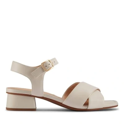 Bild av Clarks Premium Serina35 korssandal, krämfärgat läder, 5 UK, Kräm 38 EU