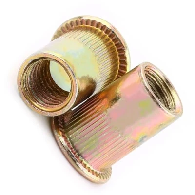 Bild av Hilitand 100/20 St 1cke M3 M12 Kohlenstoffstahl Flache Gewinde Nietmutter Flansch Rivnut Nutsert Verschluss(M6/100pcs)