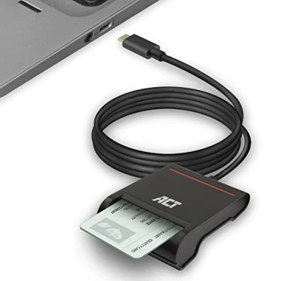 Bild av ACT eID kortläsare Belgium, USB C kortläsare, inte för vit app 2, Power LED status AC6020