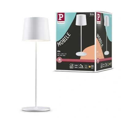 Bild av Paulmann 76997 LED batteribordslampa Gilo IP44 2700 K Matt vit Mobil Bordslampa Dimbar 2,8 W USBC