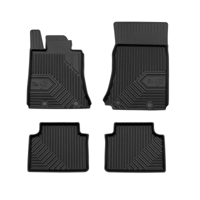 Bild av FROGUM No. 77 77425873 Ensemble de tapis sol Caoutchouc avant et arrière 4 noir Sur mesure ALFA ROMEO: Giulia Berline