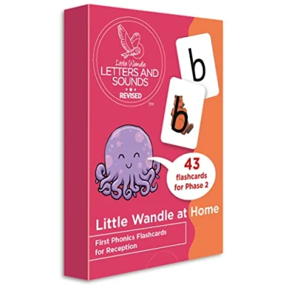 Bild av Little Wandle at Home First Phonics Flashcards for Reception: Phases 2 and 3