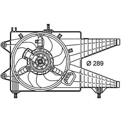 Bild av MAHLE ORIGINAL CFF 156 000P Fläktar för fordon med AC 289mm 12V 150W elektrisk
