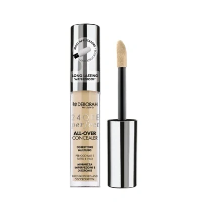 Bild av Deborah Milano Vätskekorrigerare 24 timmar Perfect All Over Concealer, 2,1 ljus, långvarig och vattentät, hög täthet, minimerar perfektion, mörka ringar ansiktsdiskromier