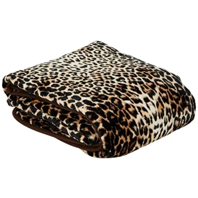 Bild av Amago Cashmere Feeling Filt, Mikrofiber, Leopardmönster, 150 x 200 cm