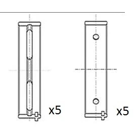 Bild av FAI AutoParts BM1050 STD Vevlager FIAT: Uno Hatchback, X 1/9