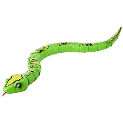 Bild av ROBO ALIVE Robotic King Python leksak, 80 cm, realistiska rörelser, batteridriven robotleksak orm