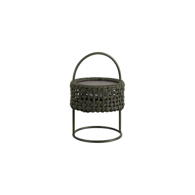Bild av Cane line Illusion Lamp Golvlampa Soft Rope Dark Green H53 x Ø51 cm