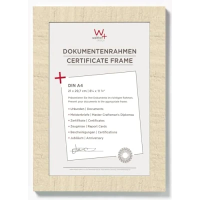 Bild av walther design HO130W hem träram, 1 (21 x 29,7 cm), krämvit