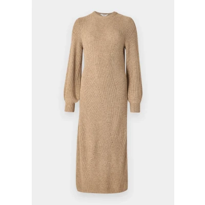Bild av Object Objditte MIDI Dress Stickad klänning, Storlek: 34, Desert taupe
