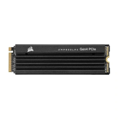 Bild av Corsair MP600 PRO LPX 4TB PCIe Gen4 x4 NVMe M.2 SSD, Optimized for PS5 (Upp till 7 100 MB/s i sekventiell läshastighet och 6 800 skrivhastighet, 3D TLC NAND med hög densitet) Svart