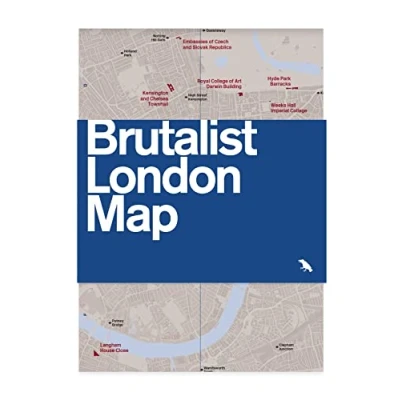 Bild av Brutalist London Map: Guide to architecture in 2nd edition