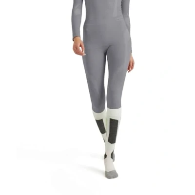Bild av Falke, Baselayer byxor, Wool Tech Long W TI ull, funktionsmaterial, snabbtorkande, 1 styck, grå (Grey Heather 3757), XS