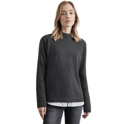 Bild av STREET ONE LTD QR_Mysig tröja med sköldpadda hals, Gravel Grey Mel., 36