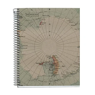 Bild av Miquelrius Notebook 100% Återvunnet, 1 Remsa av Färg, A5, 80 ark kvadrat 5 mm, papper g, 2 borrar, Omslag Kartong Återvunnen, Design Ecomaps