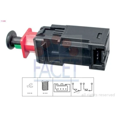 Bild av FACET 7.1208 Interrupteur des feux de freins mécanique Made in Italy OE Equivalent OPEL: Zafira B, Vectra C CC, Corsa E 3/5 portes